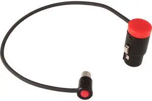 Cable Techniques 10" XLR-3F to TA5F Low-Profile Cable for Lectro SM, Red Caps