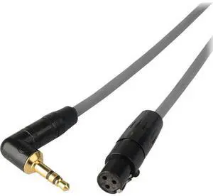 Laird 7' Right Angle 3.5mm Male to 3-Pin Female Mini XLR TA3F Link Cable