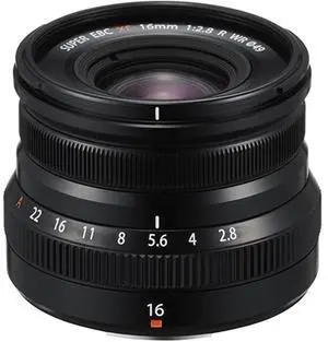 Fujifilm XF 16mm f/2.8 R WR (Weather Resistant) Lens, Fujifilm X Mount, Black