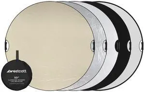 Westcott Illuminator 50" QuickGrip 5-In-1 Reflector
