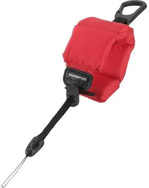 OM SYSTEM CHS-09 Floating Wrist Strap for Tough Series Cameras, Red