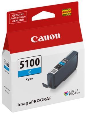 Canon Lucia PRO II PFI-5100 14.4ml Pigment Ink Tank for PRO-310 Printer, Cyan
