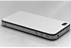 Slickwraps Leather Series White Glacier Skin for iPhone 4/4S SW-AIP4-GLACIER