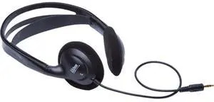 Listen Technologies LA-402 Universal Stereo Headphones, Dark Gray
