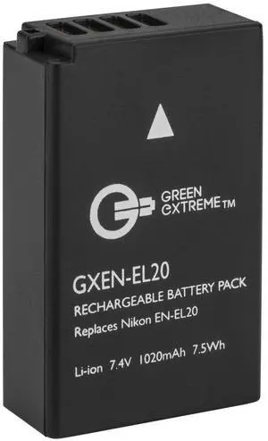 Green Extreme EN-EL20 Lithium-Ion Battery Pack (7.4V 1020mAh)