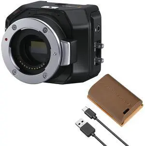 Blackmagic Design Micro Studio Camera 4K G2, Bundle with LP-E6NH Lithium-Ion Battery Pack with USB-C Port