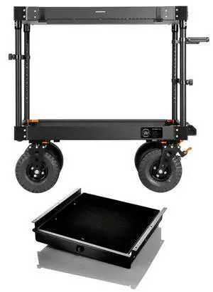 Inovativ Apollo 40" Prem EVO Aluminum Wheel Cart W/Inovativ Lockable Top Drawer