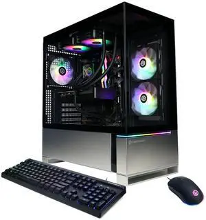 CyberPowerPC Gamer Supreme Liquid Cooled Gaming Desktop Computer, AMD Ryzen 7 8700F 4.1GHz, 32GB RAM, 2TB SSD, NVIDIA GeForce RTX 5070 12GB, Windows 11 Home, Black
