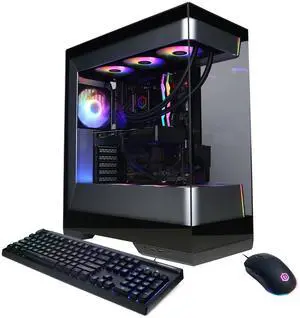 CyberPowerPC Gamer Supreme Liquid Cooled Gaming Desktop Computer, AMD Ryzen 9 9900X 4.4GHz, 32GB RAM, 2TB SSD, NVIDIA GeForce RTX 5070 12GB, Windows 11 Home, Black