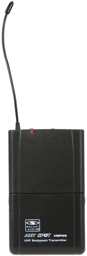 Galaxy Audio MBP38 Wireless Bodypack Transmitter, Frequency Range N: 518-542MHz