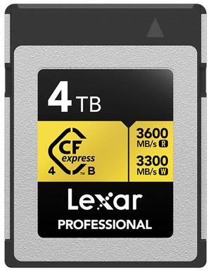 Lexar Lexar Professional GOLD CFexpress 4.0 Type B card 4TB #LCXEXPR004T-RNENG