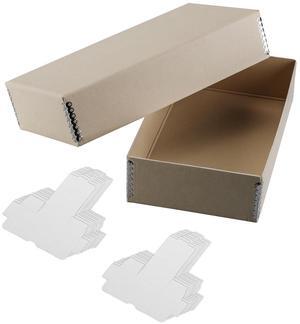 Adorama Archival 35mm Slide #400 Storage Box w/Divider Boxes, Holds 400 Slides