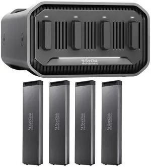 SanDisk Professional PRO-BLADE STATION SSD Desktop Enclosure,with 4x 4TB SSD Mag