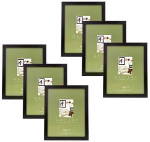 MCS M C S Fashion Flat Top Frame for 11x14in, Black, 6 Pack #423516 (6 PACK)