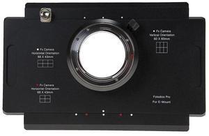 Fotodiox Pro Lens Mount Adapter, Sony E-Mount to 4x5 Camera, Graflok Rear