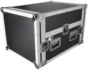 ProX T-6MRSS13ULT Flight Case with Laptop Shelf for 6U Rack x 13U Top Mixer DJ Combo