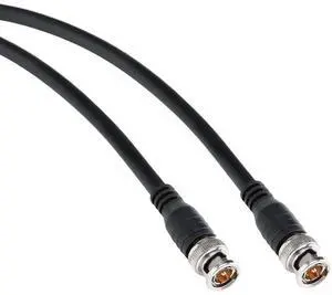 Canare RG59 12G-SDI / UHD 4K BNC to BNC Cable, 2' #B33CUHDB002F BLACK