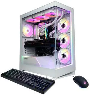 CyberPowerPC Gamer Supreme Desktop, Ultra 9 285K, 64GB, 4TB, RTX 5090,W11H,White