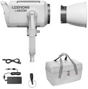Godox Litemons LA600BI Bi-color LED Video Light Kit With Carry Bag (White)
