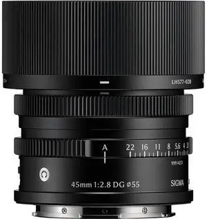 Sigma 45mm f/2.8 DG Contemporary Lens for L Mount, Black