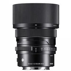 Sigma 50mm f/2.0 DG DN Contemporary Lens for Sony E Bundle with 58mm Multi Coated UV Slim Filter, Microfiber Cleaning Cloth