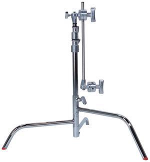 Matthews Hollywood Pro 20" Low Profile C-Stand with Arm and Grip Head, Chrome