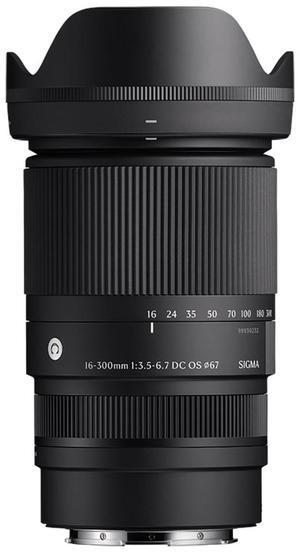 Sigma 16-300mm f/3.5-6.7 DC OS Contemporary Lens for Sony E, Black #887965