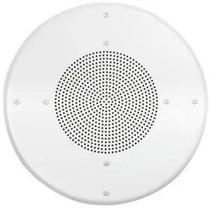 Lowell Manufacturing A8-AW Screw Mount Aluminum Ceiling Grille for 8" Speaker, 12.88" Diameter, White
