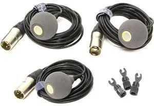 Schoeps Decca Tree 2H Microphone Set, Includes 3x CCM 2H L Omni Directional Compact Microphone, 3x KA 40 Sphere Attachments, Wooden Storage Box