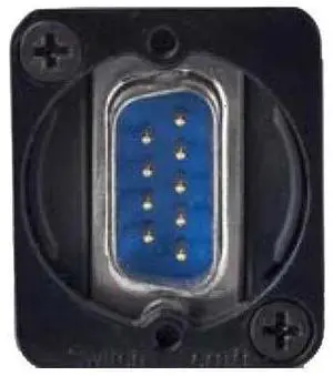 Switchcraft EH Series 9-Pin Male to 9-Pin Male DSUB Connector, Black #EHDB9MMB