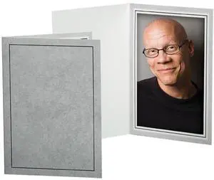 TAP Picture Folder Frame for 5x7" Photo, Gray, 25-Pack