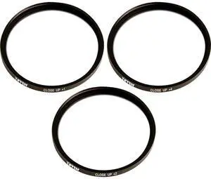 Tiffen 52mm Close-Up Filter Set with +1, +2 & +4 Macro Lenses #52CUS
