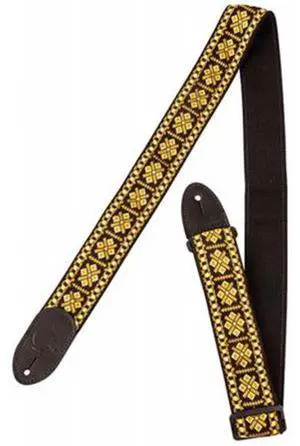 Gretsch G-Band Guitar Strap, Diamond Pattern with Black Ends #9220060103