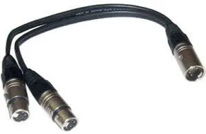 Frezzi 96734 FR42 4x2 4-Pin XLR Y Adapter Cable