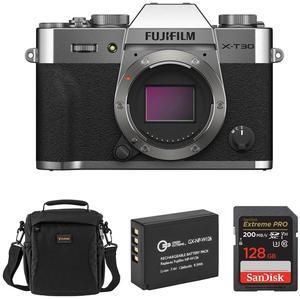 Fujifilm X-T30 II Mirrorless Camera, Silver, Bundle with Included Value