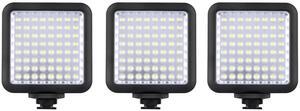 Godox 3 Pack LED64 Dimmable Continuous On Camera LED Panel Video Light #LED64 X3