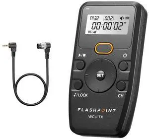Flashpoint Wave Commander II Remote Tx with Cable for Nikon Cameras with 10-Pin