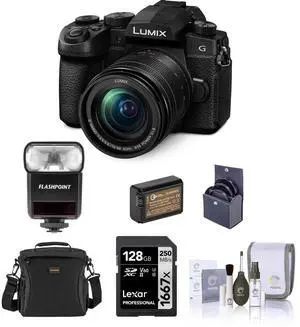 Panasonic Lumix G95 Mirrorless Camera with 12-60mm Lens with Flash Kit