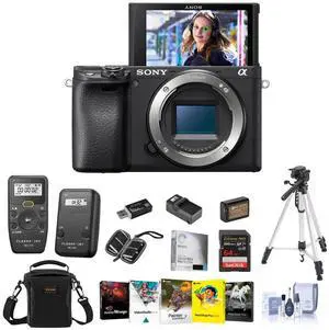 Sony Alpha a6400 Mirrorless Digital Camera Body with Premium Accessories Kit