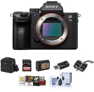 Sony Sony Alpha a7 III Mirrorless Digital Camera - Bundle with Shoulder Bag, 32GB SD Card, Cleaning Kit, Card Reader, SD Card Case, Corel Mac Software Kit, Extra Battery