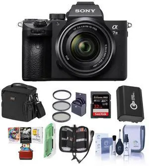 Sony Alpha a7 III 24MP UHD 4K Mirrorless Camera with 28-70mm Lens W/Free Acc Kit