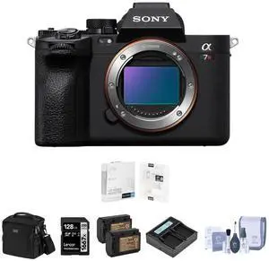 Sony Sony Alpha a7 IV Full Frame Mirrorless Interchangeable Lens Digital 4K Camera, Black - Bundle with Sony FE 24-105mm f/4 G OSS Standard Zoom E-Mount Lens