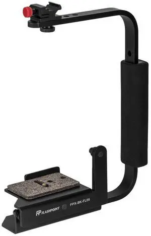 Flashpoint Rotating Camera Flip-Flash Bracket with Integrated Anti Twist Plate