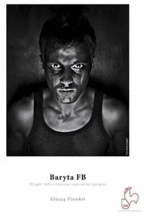 Hahnemuhle Baryta FB, Bright White High Gloss Inkjet Paper, 350 gsm, 17x22", 25 Sheets