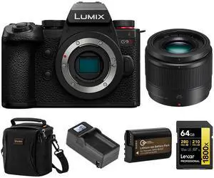Panasonic LUMIX G9II Mirrorless Camera with 25mm f/1.7 Lens, with Included Value