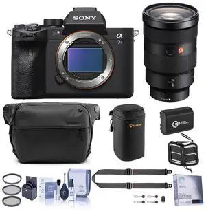 Sony Sony Alpha a7S III Mirrorless Digital Camera - Bundle with FE 24-70mm f/2.8 GM Lens, Sling, Strap, 82mm Filter Kit, Lens Pouch, Extra Battery, Screen Protector, SD Card Case, Cleaning Kit