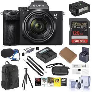 Sony Alpha a7 III Camera w/FE 28-70mm f/3.5-5.6 OSS Lens, Bundle w/Accessory Kit