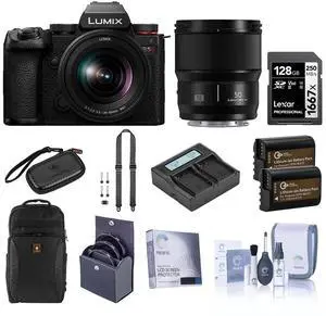 Panasonic LUMIX S5II Camera w/20-60mm f/3.5-5.6 & 50mm f/1.8 Lens,Essentials Kit