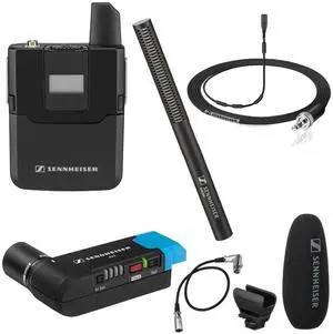 Sennheiser AVXMKE2 Camera Lavalier Pro Wireless Set W/MKE 600 Shotgun MIcrophone