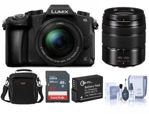 Panasonic LUMIX DMC-G85 Camera w/12-60mm Lens, 45-150mm Lens, w/Included Value